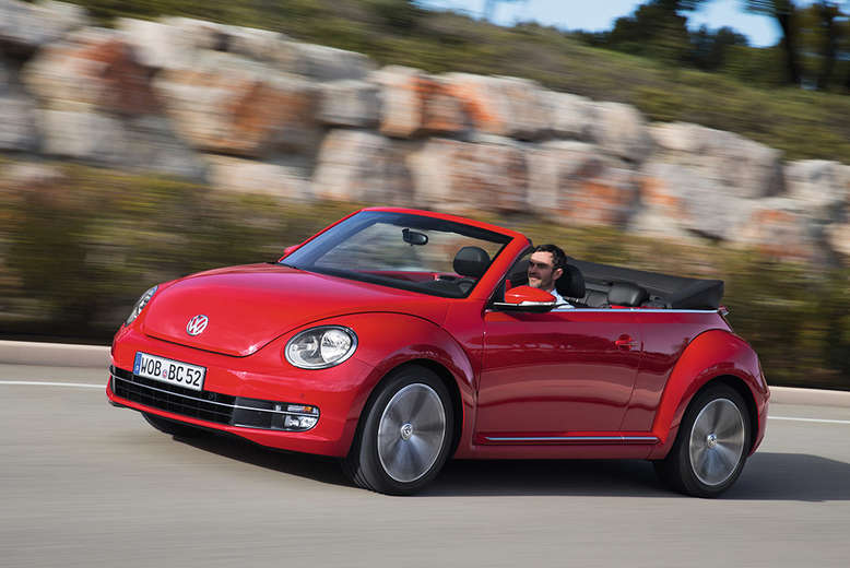 VW Beetle Cabriolet, Fahrtaufnahme