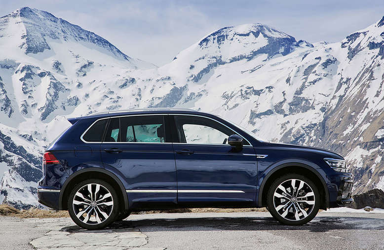 VW Tiguan, Seitenansicht