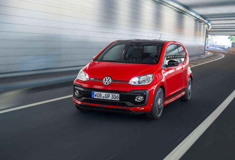 VW up!, Front, Fahrtaufnahme