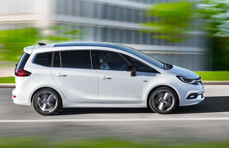 Opel Zafira, Seitenansicht