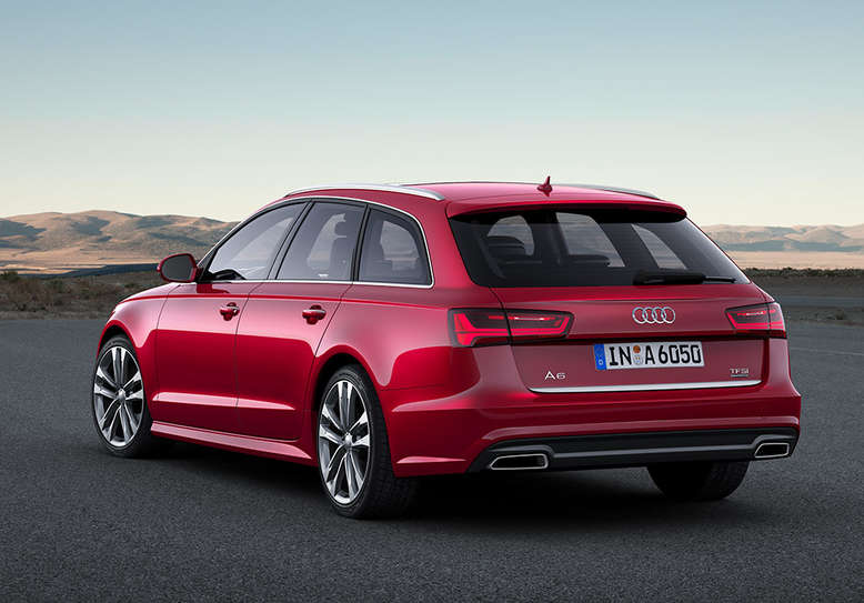 Audi A6 Avant, seitliches Heck