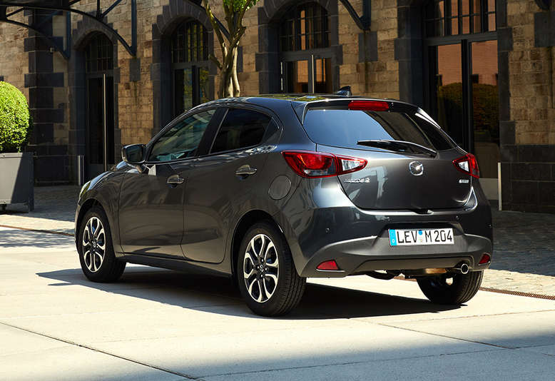 Mazda 2, seitliches Heck