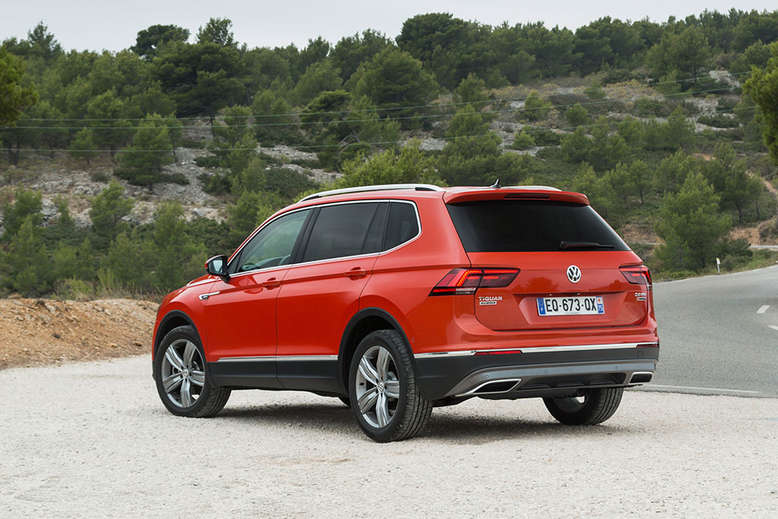 VW Tiguan Allspace, seitliches Heck