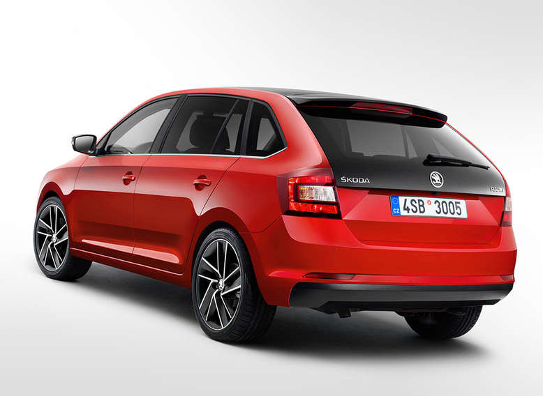 Skoda Rapid Spaceback, seitliches Heck