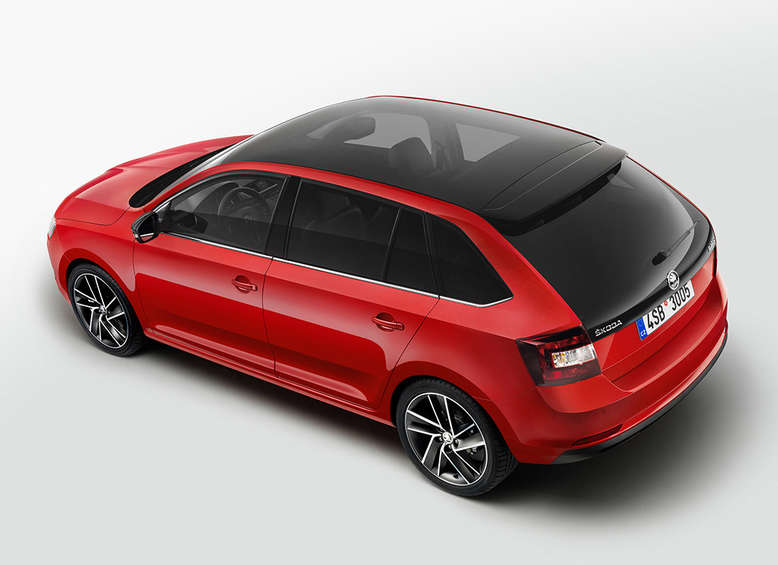 Skoda Rapid Spaceback, Draufsicht