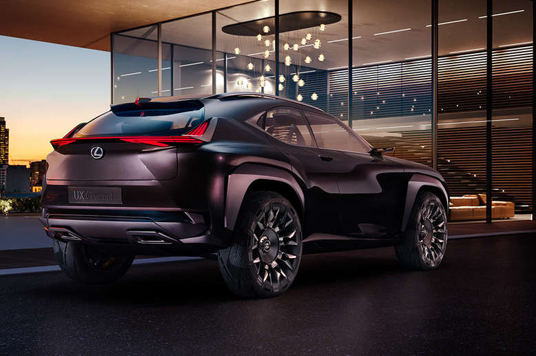 Lexus UX Concept Car, seitliches Heck