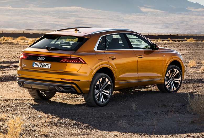 Audi Q8, seitliches Heck