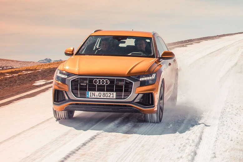 Audi Q8, Fahrtaufnahme