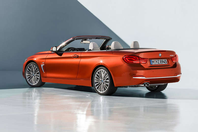 BMW 4er Cabrio, seitliches Heck