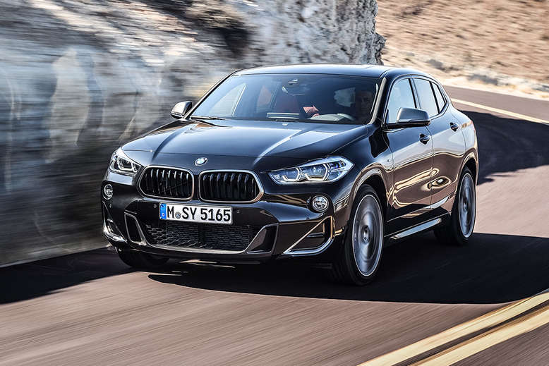 BMW X2, Fahrtaufnahme