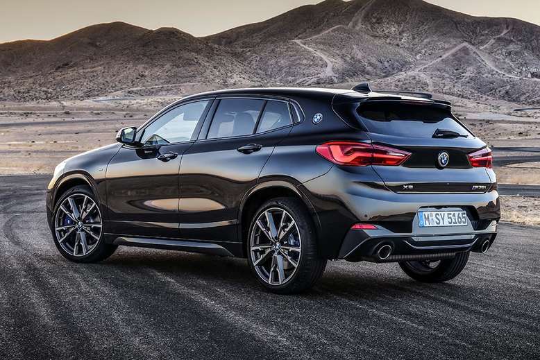 BMW X2, seitliches Heck