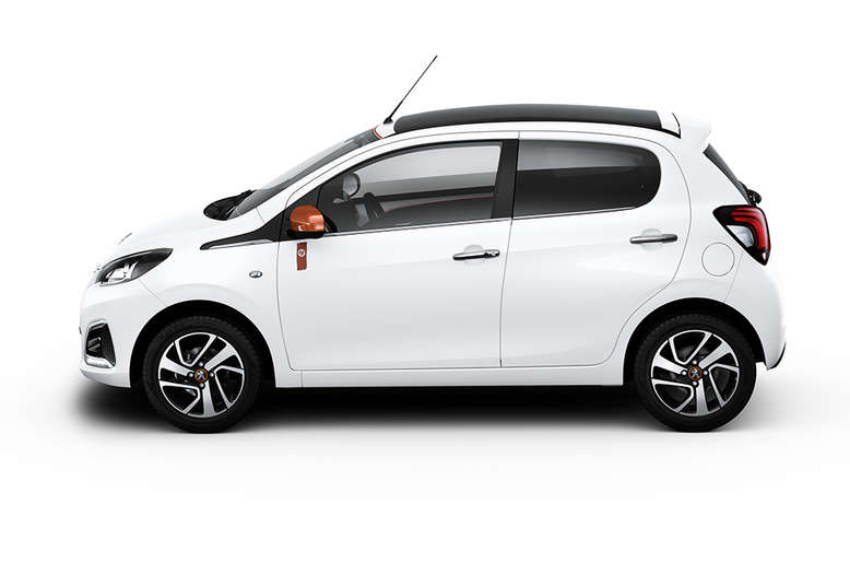 Peugeot 108 Roland Garros, Seitenansicht