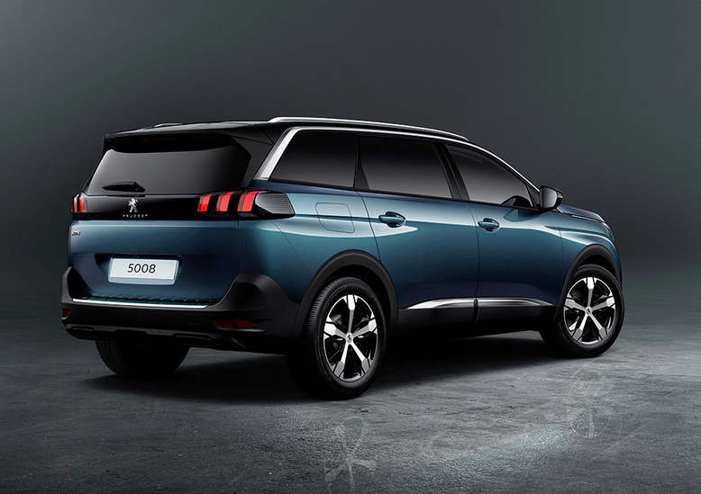 Peugeot 5008, seitliches Heck
