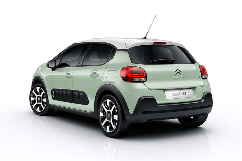 Citroen C3, seitliches Heck