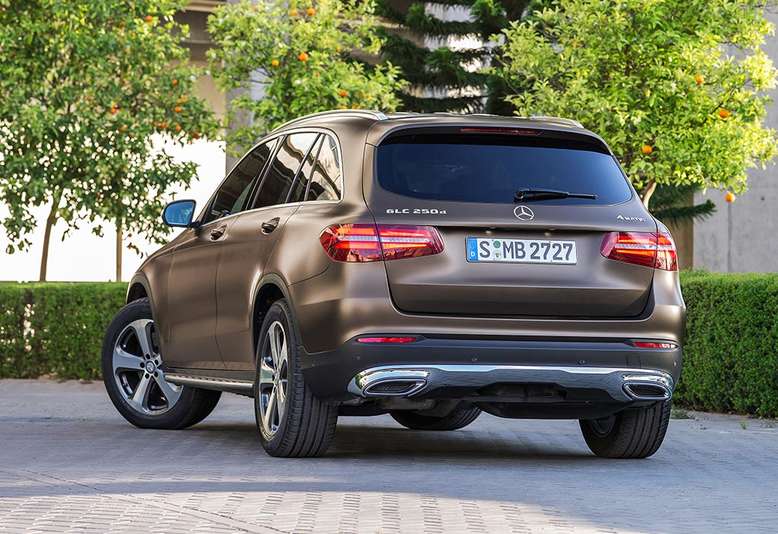 Mercedes-Benz GLC SUV, seitliches Heck