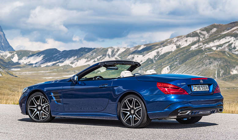 Mercedes-Benz SL AMG-Line, seitliches Heck