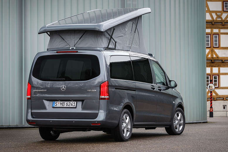 Mercedes-Benz Vito Camper , seitliches Heck