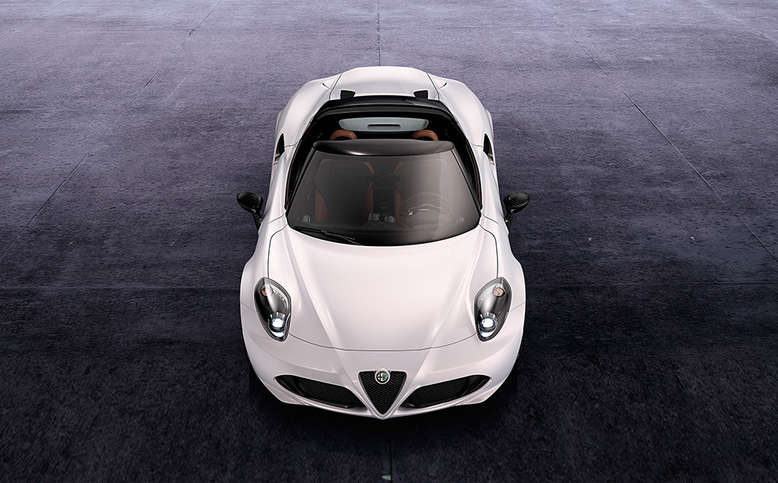 Alfa Romeo 4C Spider Studie, Frontansicht, Draufsicht, 2014, Foto: Alfa Romeo
