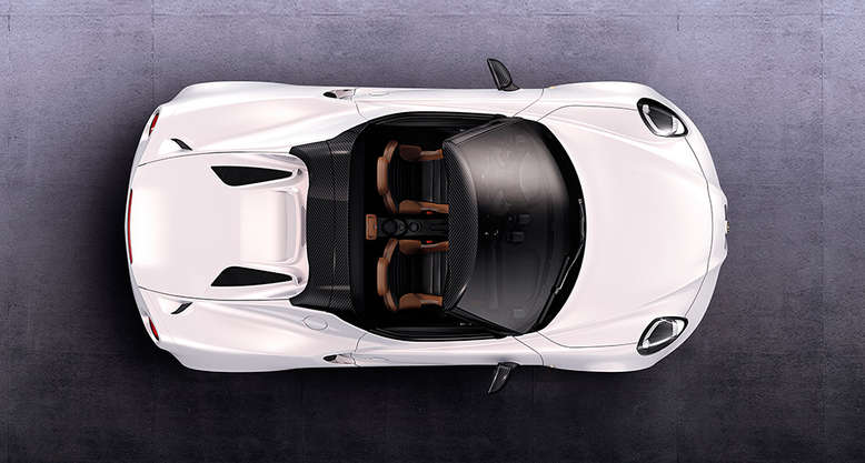 Alfa Romeo 4C Spider Studie, Draufsicht, 2014, Foto: Alfa Romeo