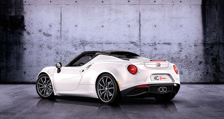 Alfa Romeo 4C Spider Studie, Heckansicht, 2014, Foto: Alfa Romeo