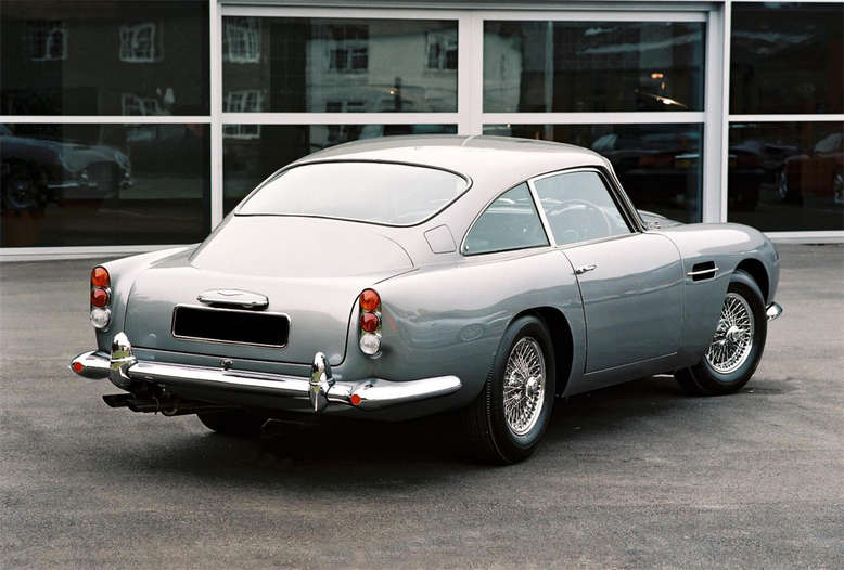 Aston Martin DB5, Heckansicht, 1965, Foto: Aston Martin