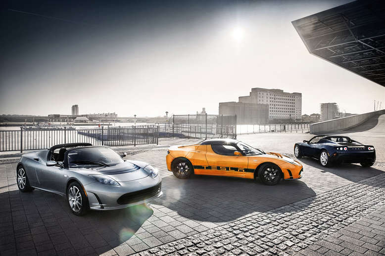 Tesla Roadster, Modellfamilie, 2012, Foto: Tesla Motors