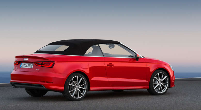 Audi A3 Cabrio, Heckansicht, Verdeck geschlossen, 2013, Foto: Audi