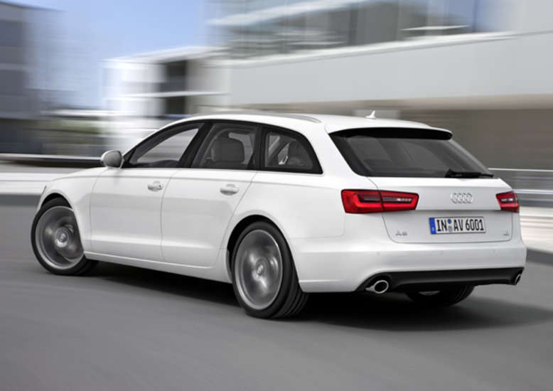 Audi A6 Avant 3.0 TDI in Gletscherweiß, 2012, Foto: Audi