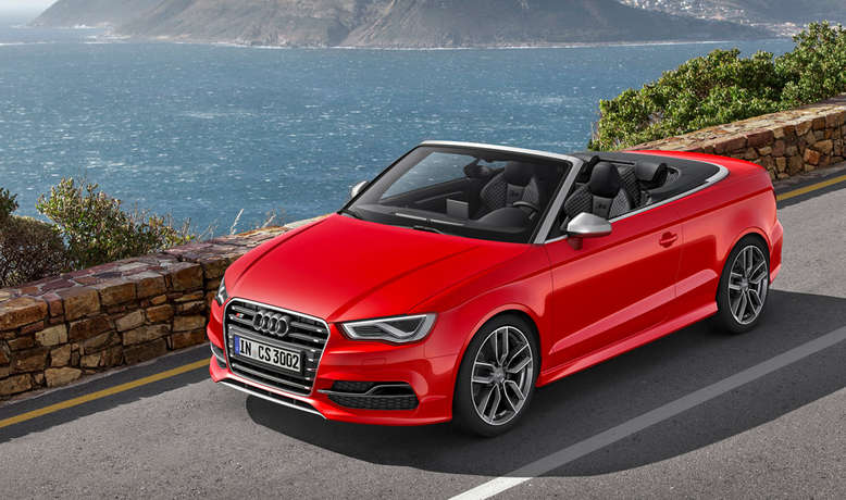 Audi S3 Cabriolet, Misanorot, Frontansicht, 2014, Foto: Audi