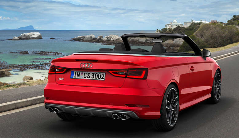 Audi S3 Cabriolet, Misanorot, Heckansicht, 2014, Foto: Audi