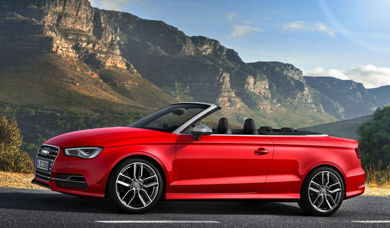 Audi S3 Cabriolet, Misanorot, Seitenansicht, 2014, Foto: Audi