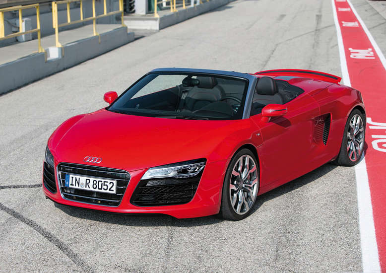 Audi R8 V10 Spyder, Frontansicht, 2012, Foto: Audi