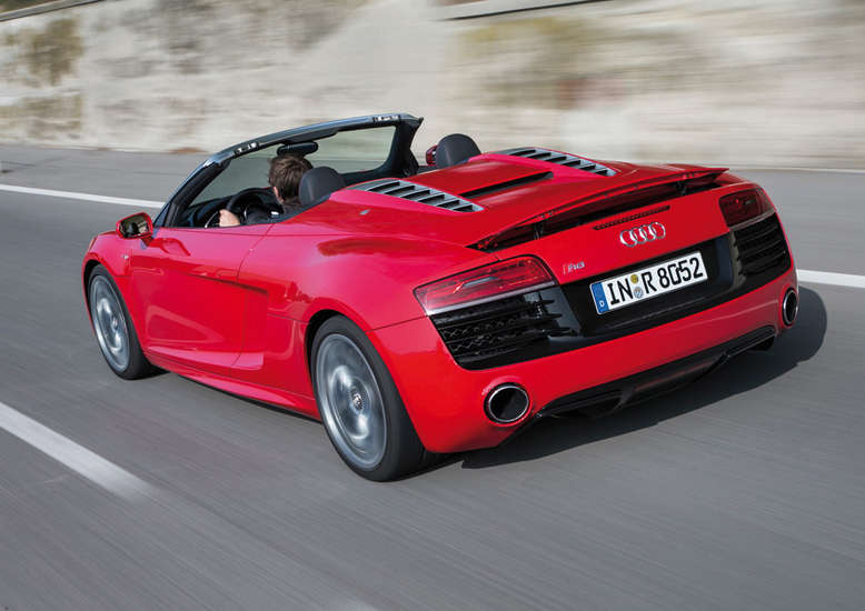 Audi R8 V10 Spyder, Heckansicht, 2012, Foto: Audi