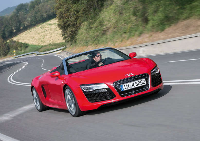 Audi R8 V10 Spyder, Frontansicht, 2012, Foto: Audi