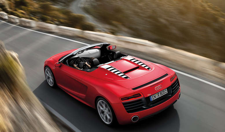 Audi R8 V10 Spyder, Draufsicht, 2012, Foto: Audi