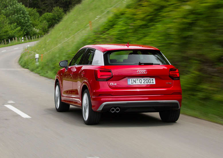 Audi Q2, Fahrtaufnahme, Heck, 2016, Foto: Audi