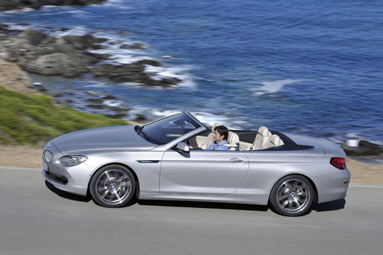 BMW 6er Cabrio, Seitenansicht, Verdeck geöffnet, 2010, Foto: BMW