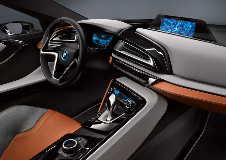 BMW i8, Konzept-Studie, Innenansicht, Cockpit, 2013, Foto: BMW