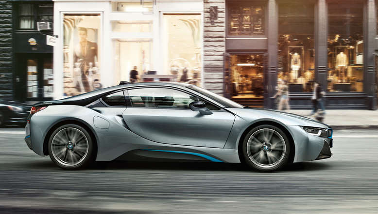 BMW i8, Polarsilber, Seitenansicht, 2013, Foto: BMW