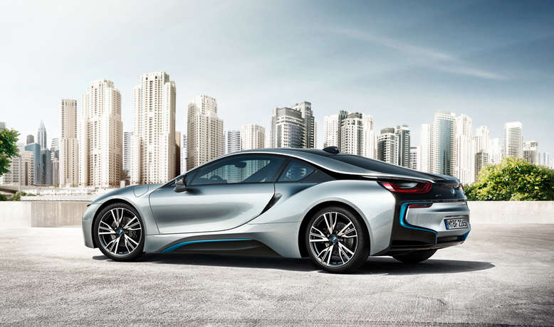 BMW i8, Polarsilber, Seitenansicht, 2013, Foto: BMW