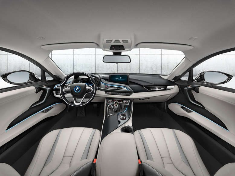 BMW i8, Polarsilber, Innenansicht, Cockpit, 2013, Foto: BMW