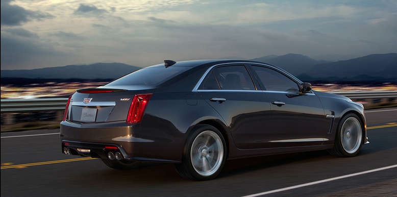 Cadillac CTS-V, Heckansicht, Seite, 2015, Foto: General Motors