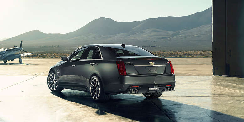 Cadillac CTS-V, Heckansicht, Seite, 2015, Foto: General Motors