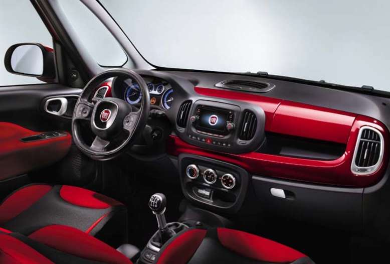 Fiat 500L, Innenraum / Cockpit, 2012, Foto: Fiat