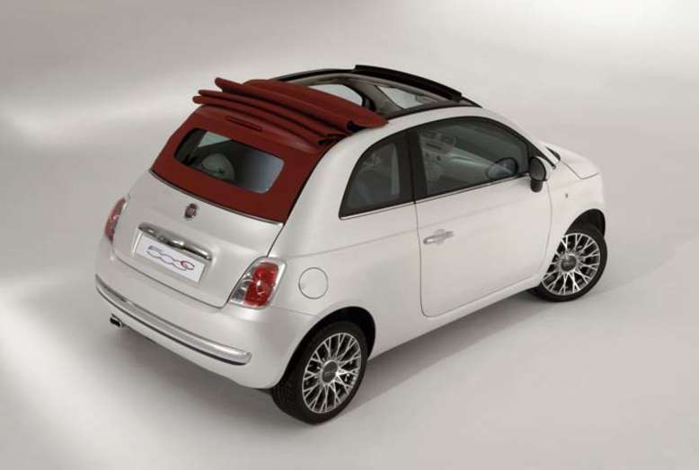 Fiat 500C, geöffnetes verdeck, 2009, Foto: Fiat