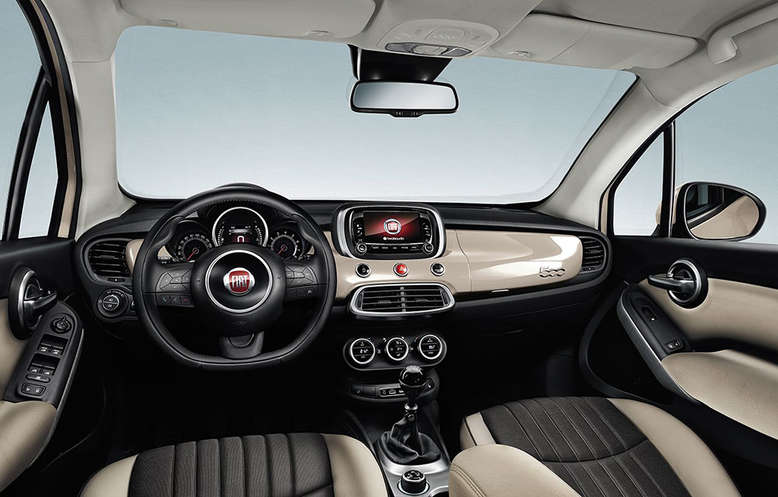 Fiat 500X, Innenraum / Cockpit, 2014, Foto: Fiat