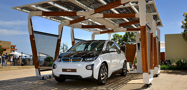 Innovativer Solar-Carport für Elektroautos Carport