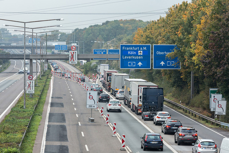 Autobahnbaustelle 