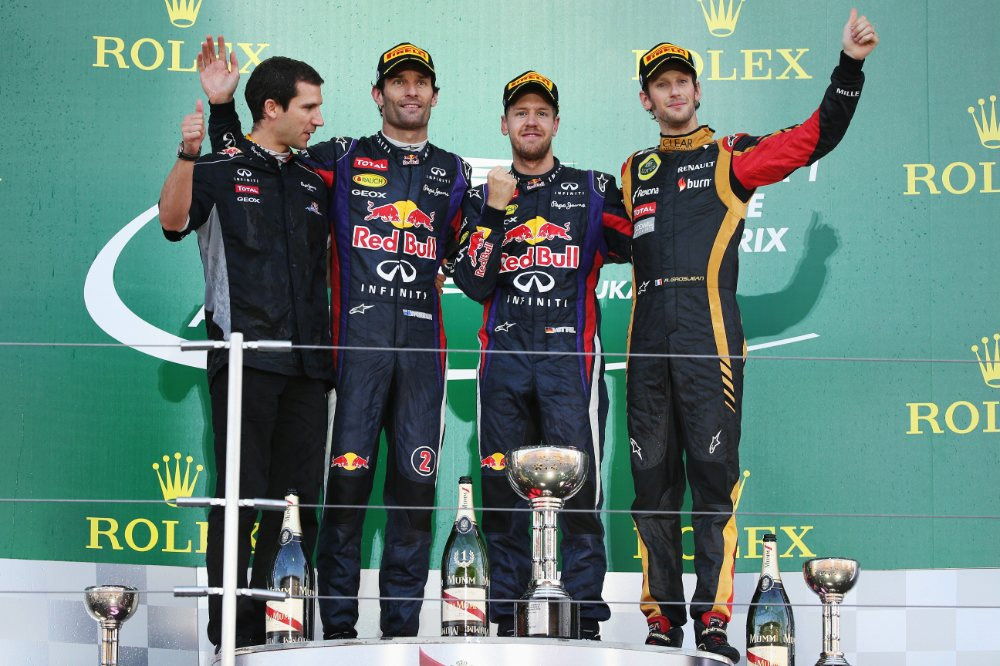 Sebastian Vettel seinen fünften Sieg in Folge