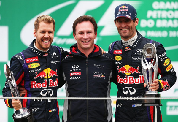 Sebastian Vettel und Mark Webber